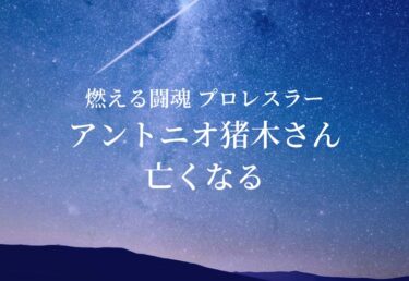 【お悔やみ 訃報】アントニオ猪木さん死去　燃える闘魂 プロレスラー